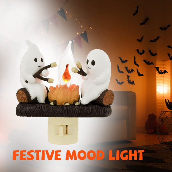 Halloween Ghost Campfire Night Light