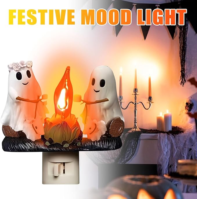 Halloween Ghost Campfire Night Light