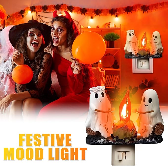 Halloween Ghost Campfire Night Light