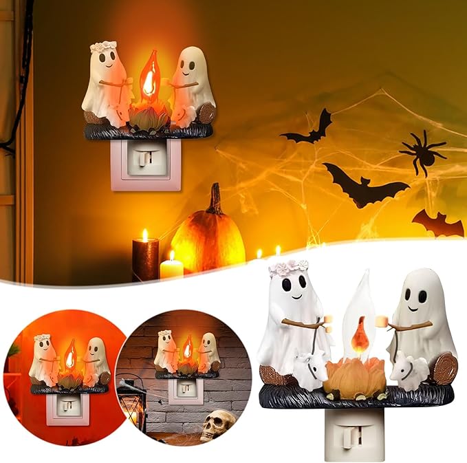 Halloween Ghost Campfire Night Light