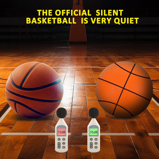 Silent High Density Foam Sports Ball Indoor Mute Basketball Soft Elastic Ball Children Sports Toy Games