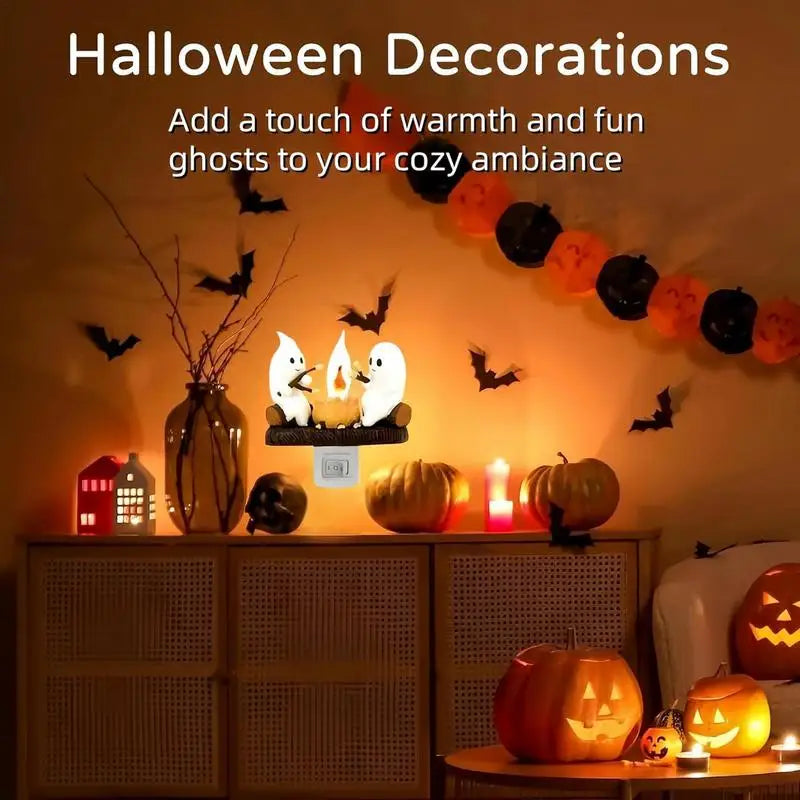 Halloween Ghost Campfire Night Light